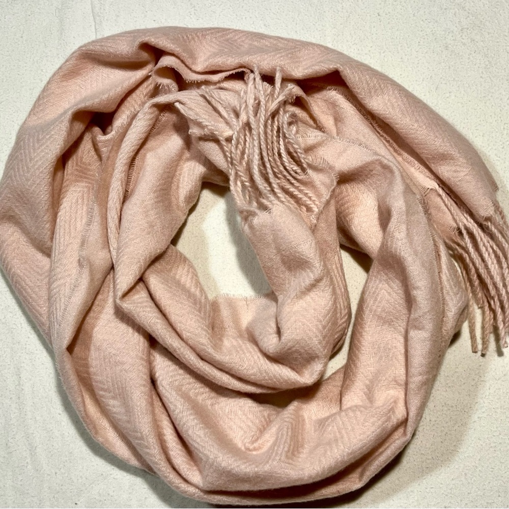 Style & Co. Soft Pink Fringed Scarf - Picture 3 of 7